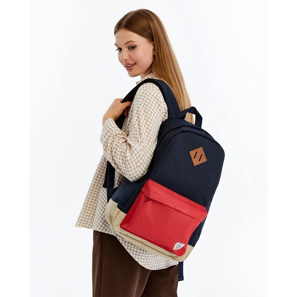 FreeCamp DayPack Limited Sırt Çantası-LACİVERT-KIRMIZI - 2