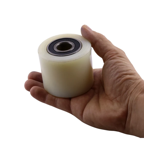 85x70x20 mm Transpalet Tekeri RPR Rulmanlı Bilyalı Beyaz Tekerlek Palet Taşıma Arabası Tekeri - Resim 3