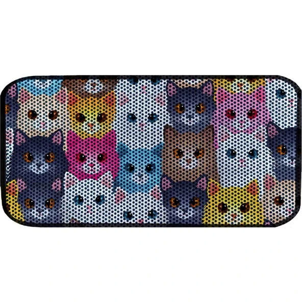 Aktunç Elekli Tuvalet Desenli Önü Kedi Kumu Paspası 60X120 cm DESEN 10 ürün görseli