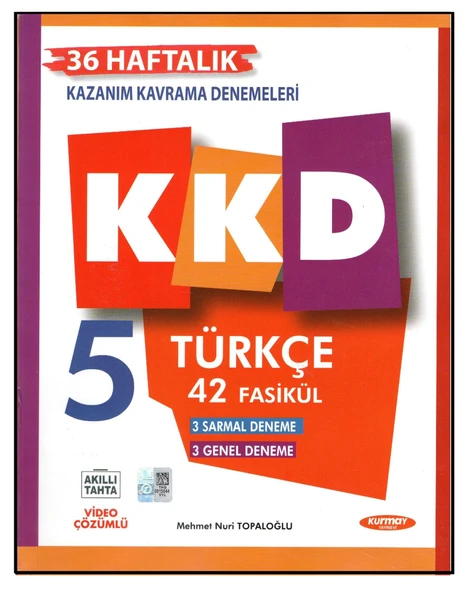 Kurmay Yayınları 5.Sınıf Türkçe Kazanım Kavrama Denemeleri 42 Fasikül