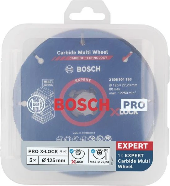 Pro 125 mm X-Lock Kesme ve Flap Zımpara Set, 5li - 2