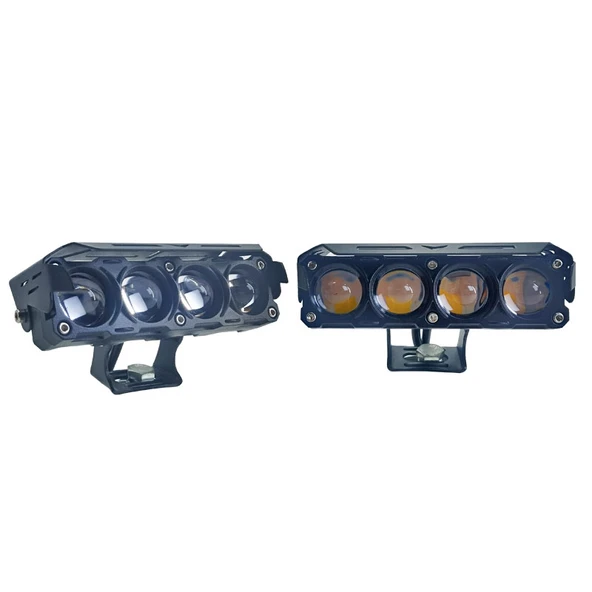 Space Offroad sis lambası 12.6 x 5 x 3.5 cm sarı beyaz - mavi gündüz ledli çakarlı 12-60v set  LASS370 ürün görseli 1