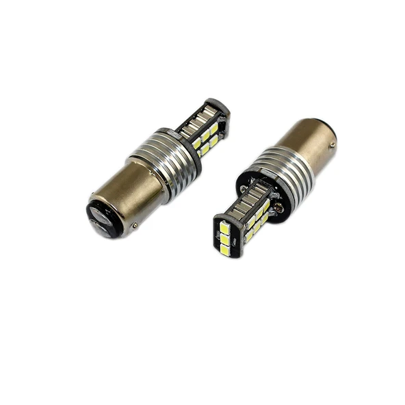 Space Led Ampul Çift Duy Şaşı Tırnak Çakarlı Beyaz 2'li 12V / LAAM634 - 1