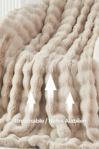 Yatak Örtüsü Seti Tek Kişilik Peluş Yumuşak Yorgan Wellsoft 2 Parça Lory Gri - 3