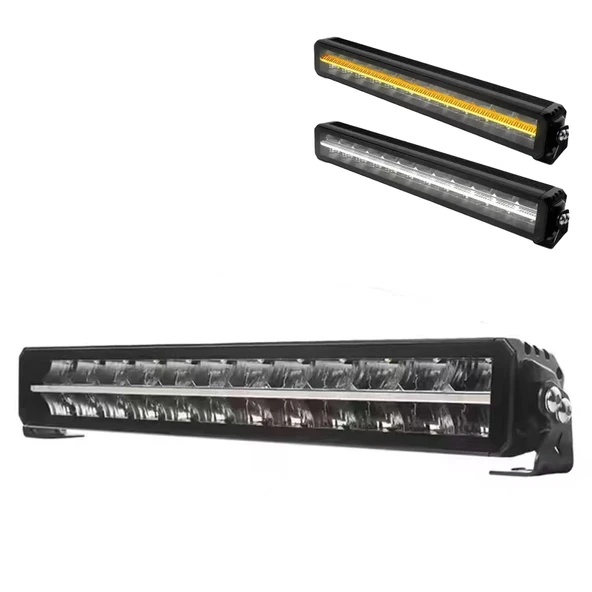 Space Offroad sis lambası 55,9 cm beyaz beyaz-sarı gündüz ledli 120w 12-36v adet / LASS361-1 - Resim 3