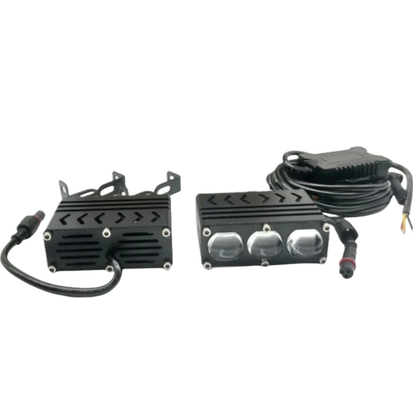 Offroad sis lambası 3 led beyaz 55w sarı 55w 12-80v /  LASS398 ürün görseli 1