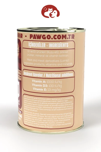Pawgo Pupy Regal | Kuzulu | 400g X 12 |yavru-mini Irk | Parça Etli | Köpek Yaş Mama - 5
