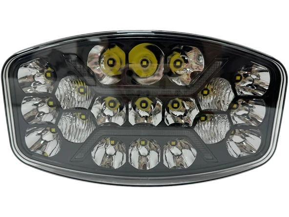 Offroad sis lambası 24.6 x 14 x 8.8cm beyaz-amber gündüz ledli adet  /  LASS375 ürün görseli 1