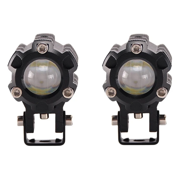 Space Offroad sis lambası 6.5 cm x 4.5cm 6.5cm beyaz-sarı 10w 12-80v set/ LASS347 ürün görseli 1