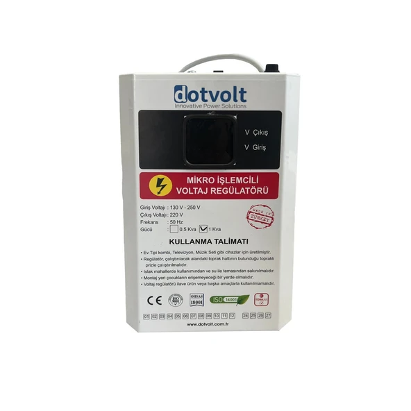 Dotvolt VOLT MN 2000 VA MonoFaze Kombi Voltaj Regülatörü ürün görseli