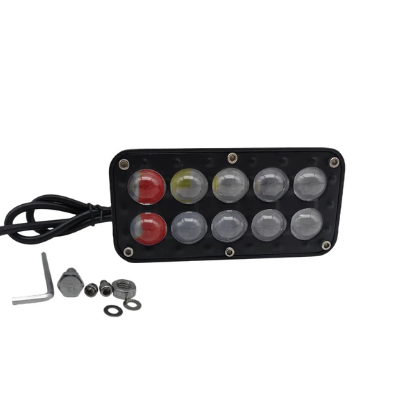 Space Offroad sis lambası kırmızı-mavi-beyaz -sarı çakarlı / beyaz sarı çakarlı/  LASS381 ürün görseli 1