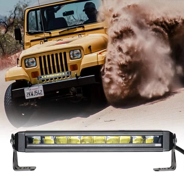 Space Offroad sis lambası 30,5 cm beyaz-sarı gündüz ledli 50w 12-36v adet / LASS360 - Resim 2