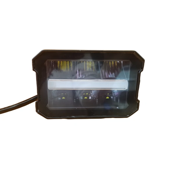 Space Offroad sis lambası 11,5 x 8 x 9cm beyaz-amber gündüz ledli  28w 12-80v adet/ LASS352 ürün görseli 1