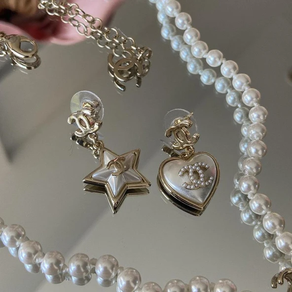 İncili Vintage Gold Çelik Set - Resim 5