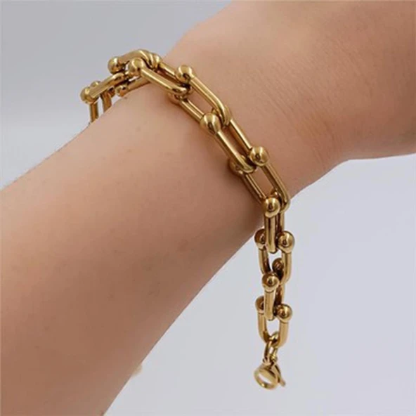 Tfny Gold Çelik Bileklik - Resim 4