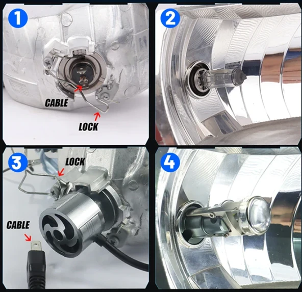 Premium led far ampulü lensli h7 16.000LM  12V 80W / LAAM958-1 - 3
