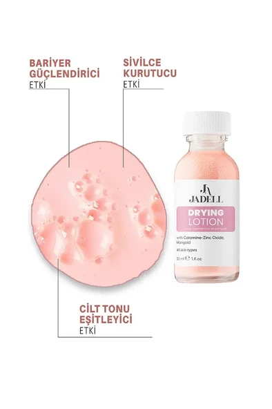 JADELL Sivilce, Akne Ve Siyah Nokta Karşıtı Maske Vegan Doğal Niacinamide Cilt ve Yüz Bakım Serumu 30 ml - 2