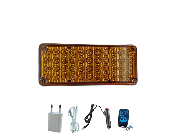 Tepe çakar lamba 44led amber kumandalı / LAPA119-1 - Resim 2