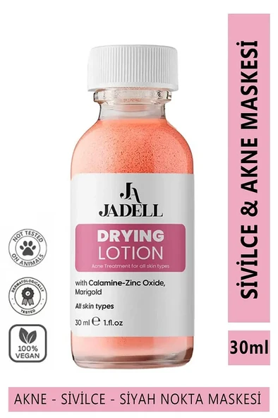 JADELL Sivilce, Akne Ve Siyah Nokta Karşıtı Maske Vegan Doğal Niacinamide Cilt ve Yüz Bakım Serumu 30 ml