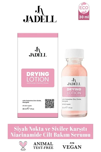 JADELL Sivilce, Akne Ve Siyah Nokta Karşıtı Maske Vegan Doğal Niacinamide Cilt ve Yüz Bakım Serumu 30 ml - 3