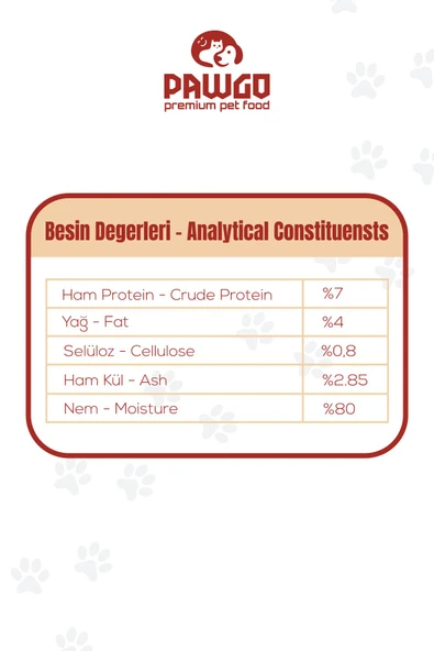 Pawgo Pupy Regal | Kuzulu | 400g X 24 | Yavru-mini Irk | Parça Etli | Köpek Yaş Mama - 6