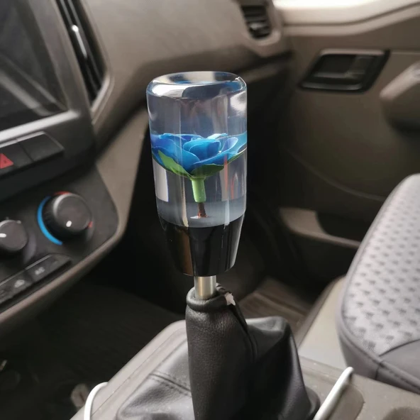 Vites topuzu mavi çiçek görünümlü 10 cm / ICVI216 ürün görseli 1