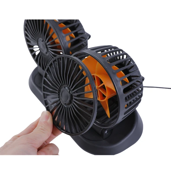 Çift başlıklı fan araç ve tır için 5v usb girişli  / HAFA31 - Resim 3