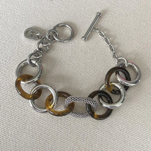 Kemik Halka Mk Çelik Bileklik - Resim 3