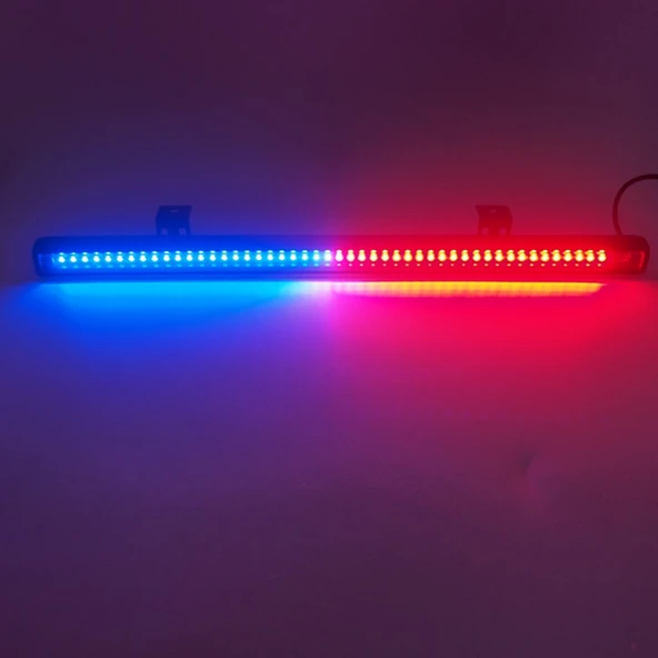 Çakar lamba 12-32v esnek model 44cm vantuzlu çakarlı mavi-kırmızı / LAPA544 - Resim 4