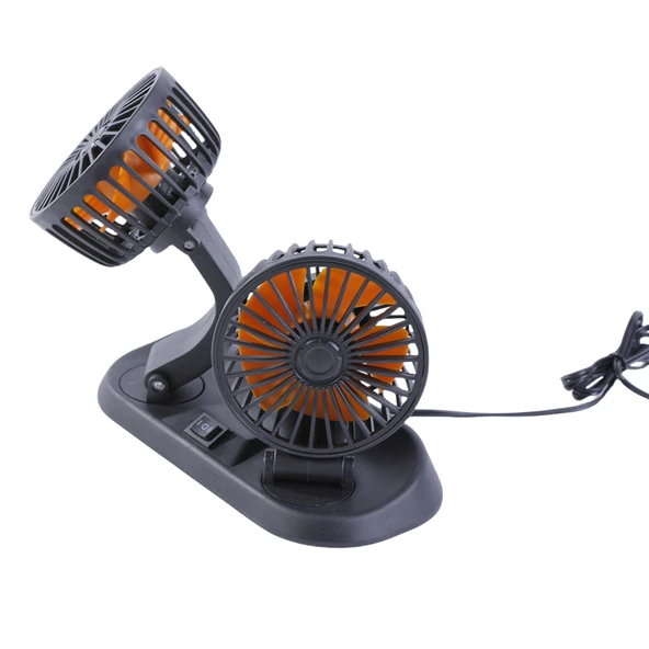 Çift başlıklı fan araç ve tır için 5v usb girişli  / HAFA31 - Resim 2