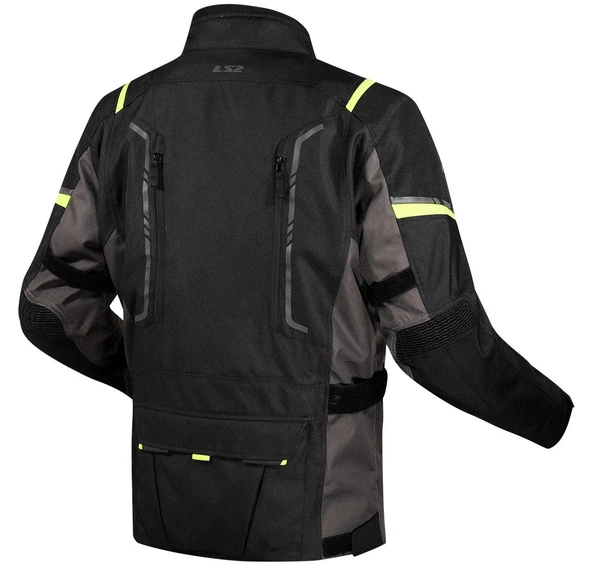 LS2 NARVIK MONT GRİ-SİYAH-NEON SARI - Resim 2