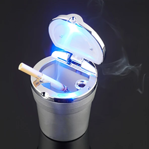 Space ışıklı küllük gümüş renkli / ICKU45 - Resim 3