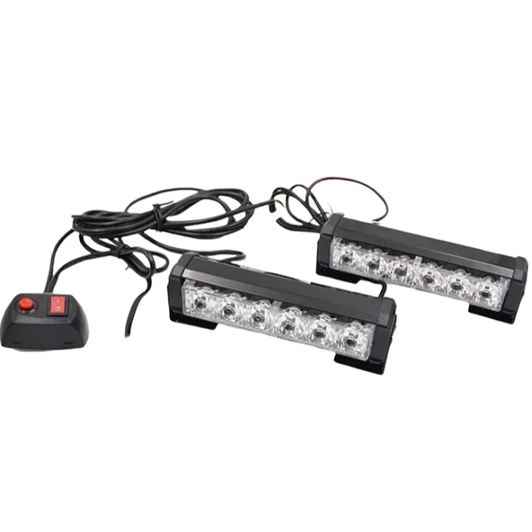 Space Flaşlı 8 Modlu İkaz Lambası Kırmızı/Kırmızı LAPA195-1 ürün görseli 1