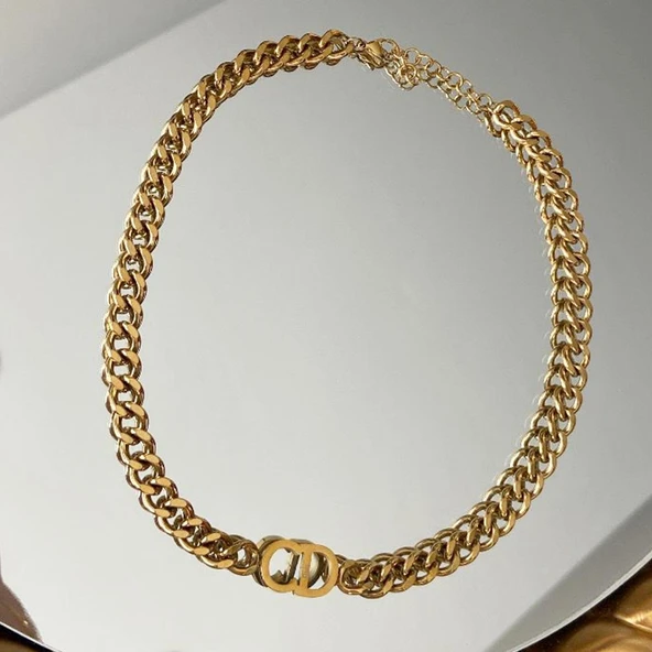 CD Gurmet Gold Çelik Kolye - Resim 2