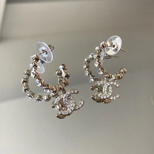 Zirkon Taşlı Gold Çelik Set - Resim 2