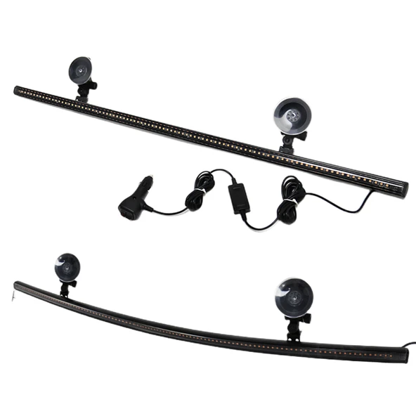 Çakar lamba 12-32v esnek model 84cm vantuzlu çakarlı mavi-kırmızı / LAPA543 ürün görseli 1