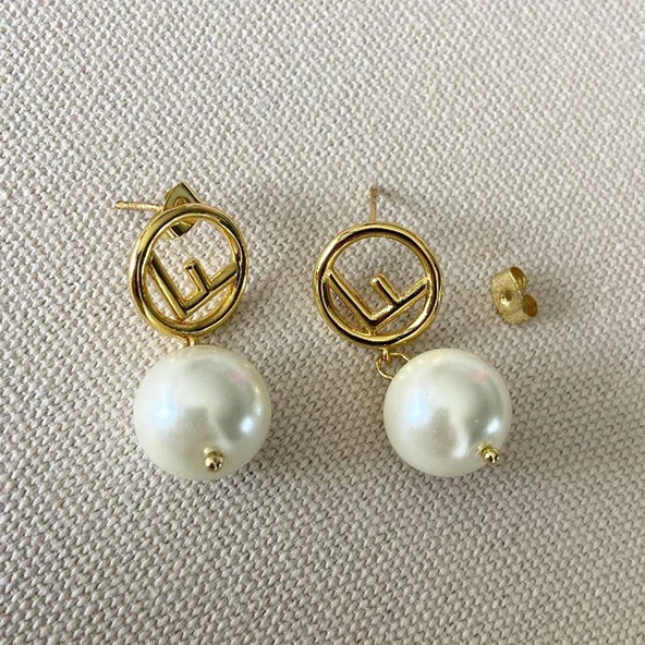 F İncili Taşlı Çelik Kombin - Resim 2