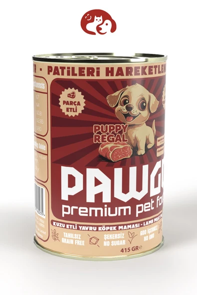 Pawgo Pupy Regal | Kuzulu | 400g X 24 | Yavru-mini Irk | Parça Etli | Köpek Yaş Mama - 3