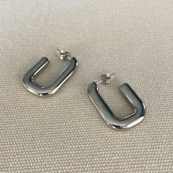 Trend Kolye Küpe Çelik Kombin - 4