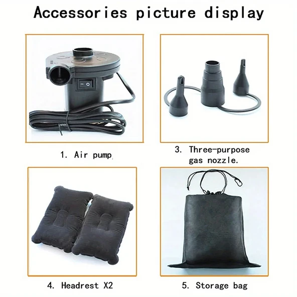 Araç seyahat yatağı gri / SYES36 - Resim 2