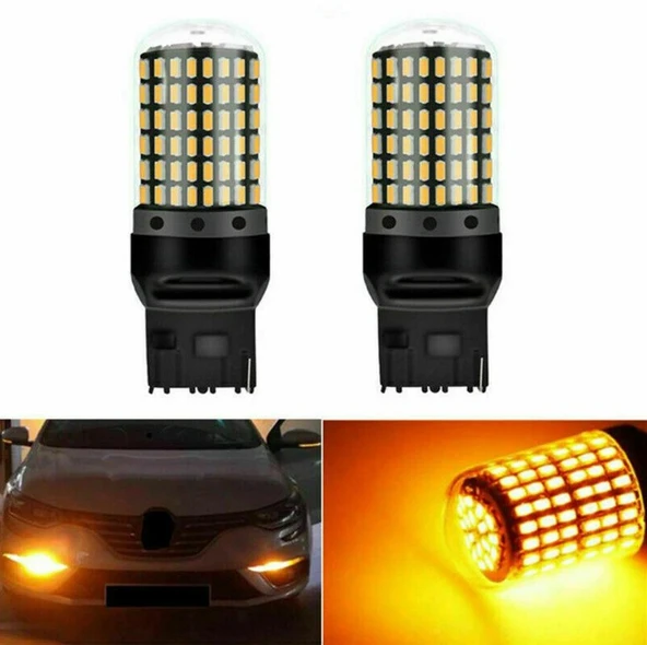 Dekoratif led ampul tek duy turuncu T20  144led 21w / LAAM971 - 1