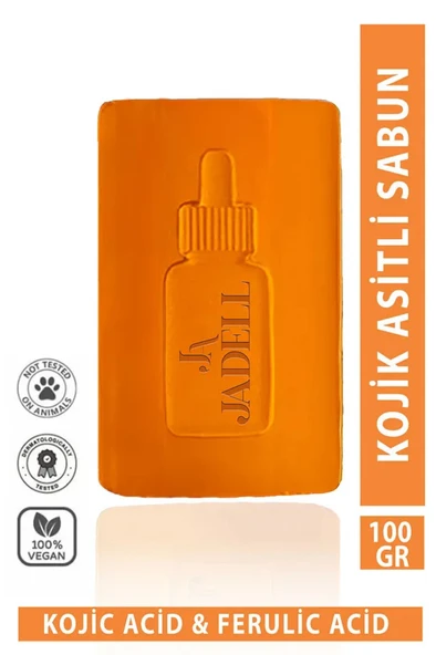 JADELL Kojik ve Ferulik Asit Özlü Aydınlatıcı Besleyici Nemlendirici Cilt Tonu Eşitleyici Leke Ve Kararma Karşıtı Sabun 100 GR