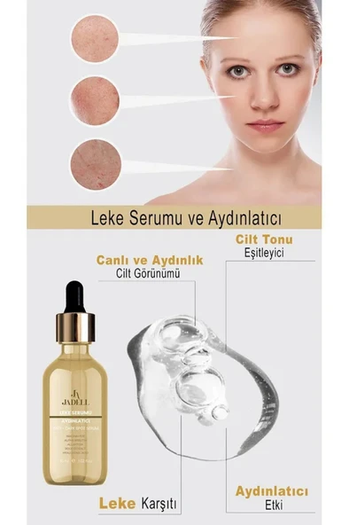 JADELL Niacinamide, hyaluronic Acid Aydınlatıcı Canlandırıcı Gözenek Sıkılaştırıcı Alkol, Paraben İçermeyen Leke Karşıtı Serum 30 ml - 4