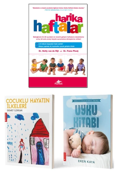 Harika Haftalar + Çocuklu Hayatın İlkeleri + Uyku Kitabı / 3lü Kitap Seti