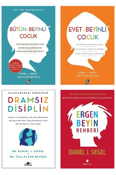 Bütün Beyinli Çocuk-Evet Beyinli Çocuk - Dramsız Disiplin- Ergen Beyni / 4 Kitap Set ürün görseli