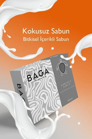 BAGA Cilt Yumuşatıcı Canlandırıcı Yaşlanma Karşıtı Kokusuz Sabun 125 gr
