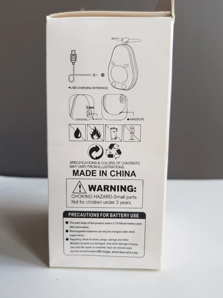 Sevimli Avokado Tasarımlı Led Işıklı USB Kablolu Mini Fan I Masa Üstü Ve Boyun Kullanımı Vantilatör. - 5