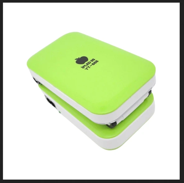 YEŞİL RENK PORTATİF KATLANABİLİR ŞARJLI MASA LAMBASI TAŞINABİLİR KAMP LAMBASI KİTAP OKUMA LAMBASI - Resim 3