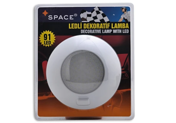 Space Ledli Dekoratif Tavan Lambası (91Led) Yuvarlak 24V / LAAK122-1-24 ürün görseli 1