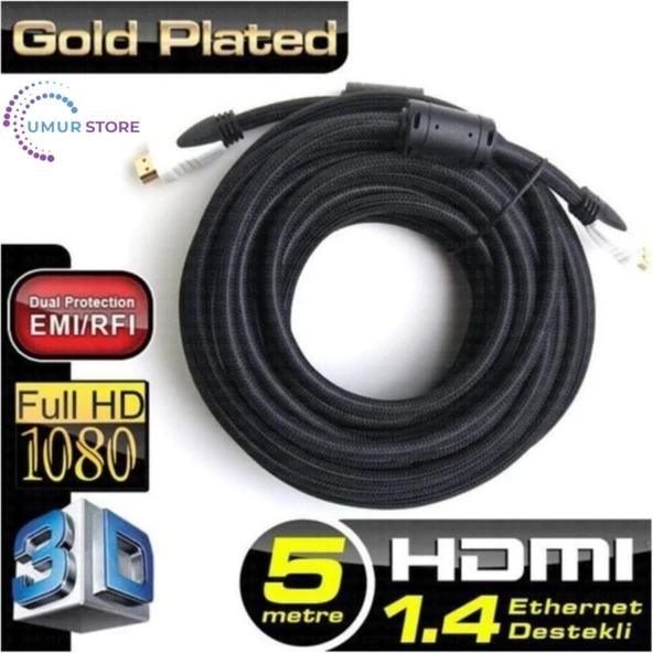 5mt Hdmi v1.4 3d led-lcd-ps3 Kablo ürün görseli 1